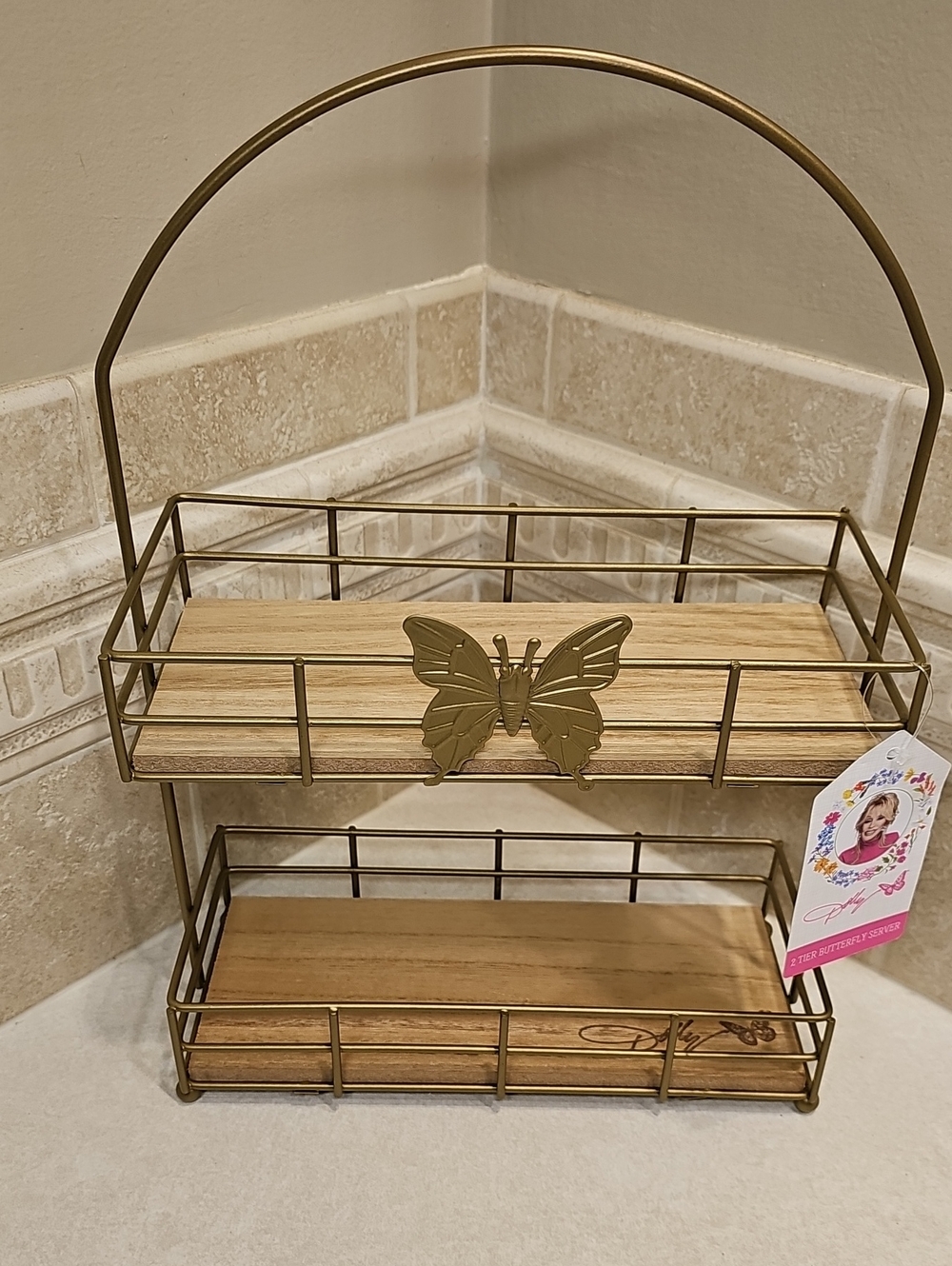 Dolly Parton Spring Butterfly 2-Tier Server